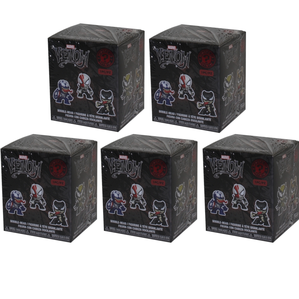 Funko Mystery Minis Vinyl Figures - Marvel's Venom - BLIND BOXES (5 Pack Lot)