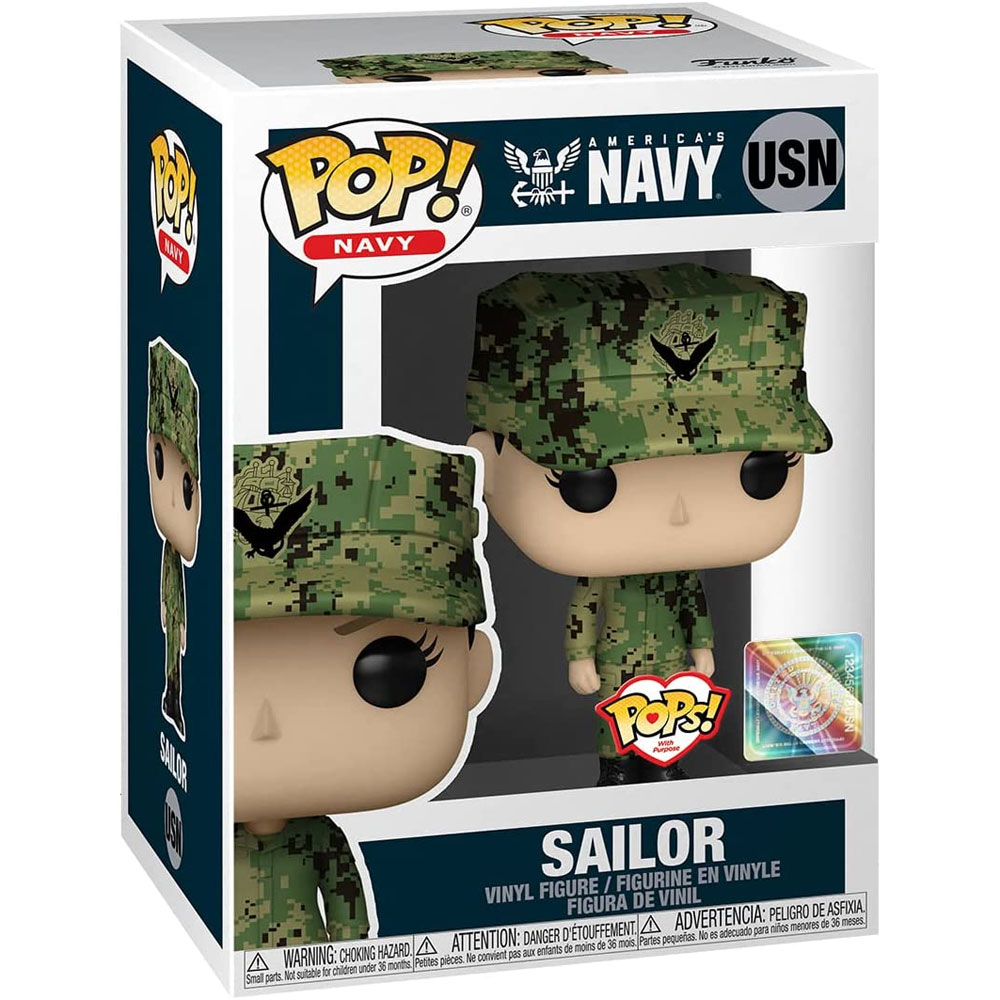 Funko POPs! With Purpose - Military (US Navy) Vinyl Figure - SAILOR (Female #3) USN