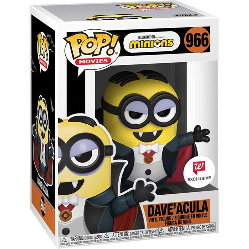 Funko POP! Movies - Minions Vinyl Figure - DAVE'ACULA #966 *Walgreen's Exclusive*