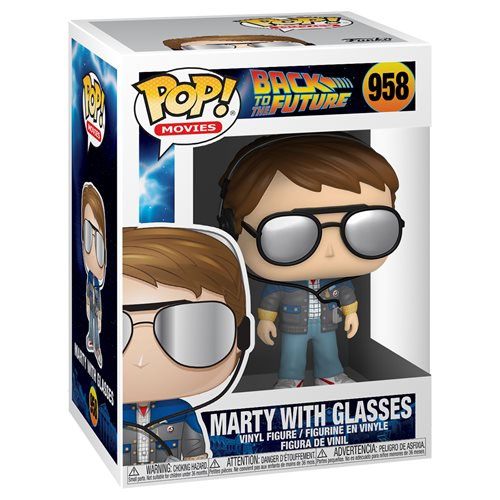 Funko POP! Movies - Back to the Future Vinyl Figure - MARTY MCFLY (Glasses) #958