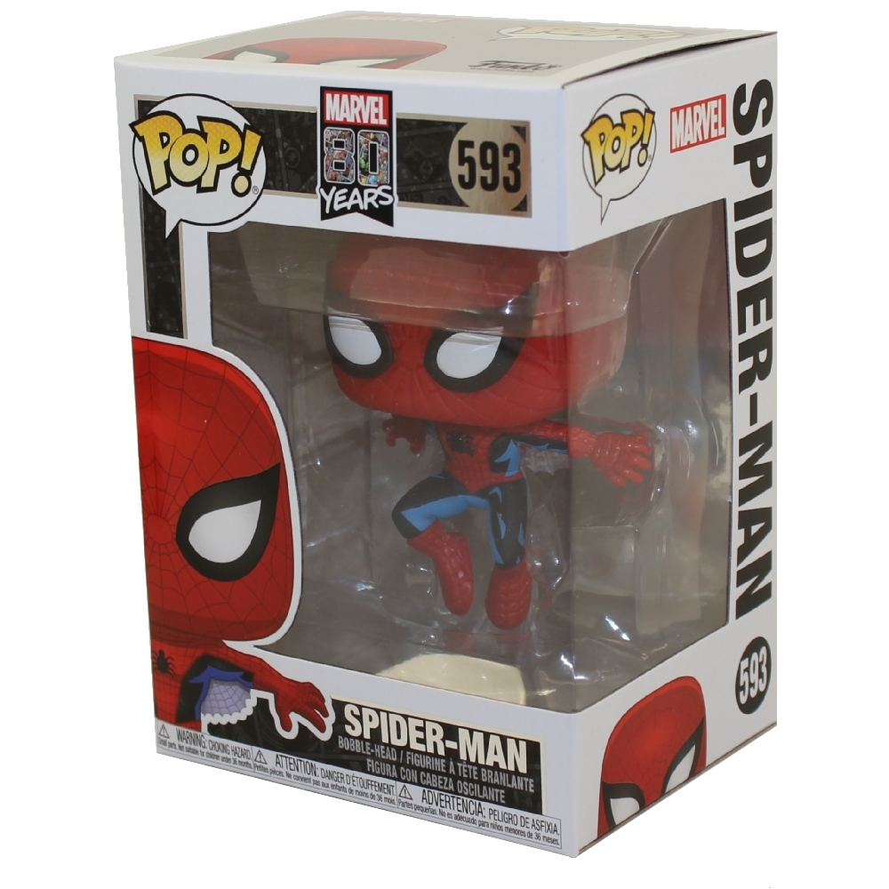 Funko POP! Marvel's 80th Anniversary S4 Vinyl Bobble Figure - SPIDER-MAN (1st Appearance) #593