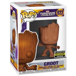 Funko POP! Guardians of the Galaxy Vinyl Figure - GROOT (Wood Deco) #622 *Exclusive* Funko POP! Guardians of the Galaxy Vinyl Figure - GROOT (Wood Deco) #622 *Exclusive*