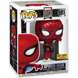 Funko POP! Marvel 80 Years Vinyl Bobble Figure - SPIDER-MAN (Metallic) #593 *Exclusive* Funko POP! Marvel 80 Years Vinyl Bobble Figure - SPIDER-MAN (Metallic) #593 *Exclusive*