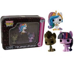 Funko Pocket POP! Tin - My Little Pony - DR HOOVES, CELESTIA, TWILIGHT SPARKLE Funko Pocket POP! Tin - My Little Pony - DR HOOVES, CELESTIA, TWILIGHT SPARKLE