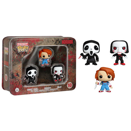 Funko Pocket POP! Tin - Horror - GHOSTFACE, CHUCKY & BILLY