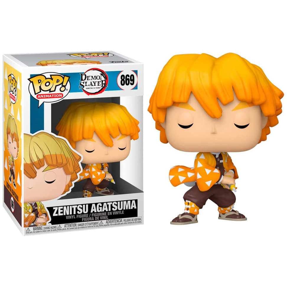 Funko POP! Animation - Demon Slayer Vinyl Figure - ZENITSU AGATSUMA #869
