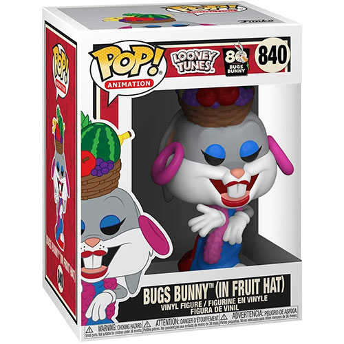Funko POP! Looney Tunes Vinyl Figure - BUGS BUNNY (In Fruit Hat) #840