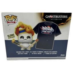 Funko POP! & TEE - Ghostbusters Afterlife - MINI PUFT [On Fire] & XL T-Shirt