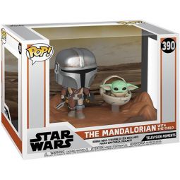 Funko POP! Television Moments Vinyl Bobble Figure Set - THE MANDALORIAN WITH THE CHILD #390