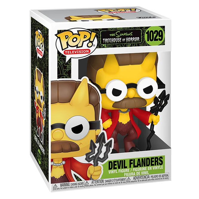 Funko POP! Animation - The Simpsons S4 Treehouse Vinyl Figure - DEVIL FLANDERS #1029
