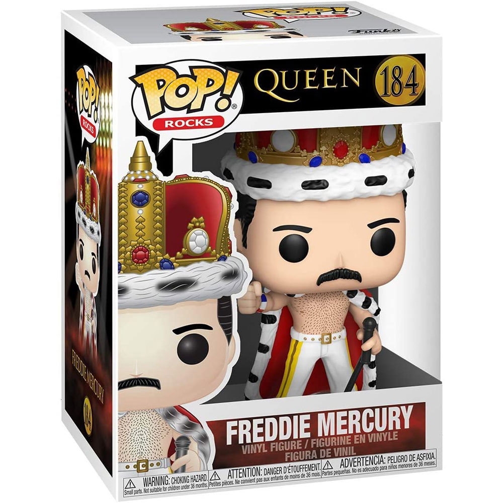 Funko POP! Rocks - Queen S2 Vinyl Figure - FREDDIE MERCURY (King) #184