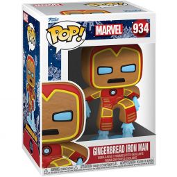 Funko POP! Marvel Holiday 2021 Vinyl Bobble Figure - GINGERBREAD IRON MAN #934 Funko POP! Marvel Holiday 2021 Vinyl Bobble Figure - GINGERBREAD IRON MAN #934