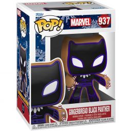 Funko POP! Marvel Holiday 2021 Vinyl Bobble Figure - GINGERBREAD BLACK PANTHER #937