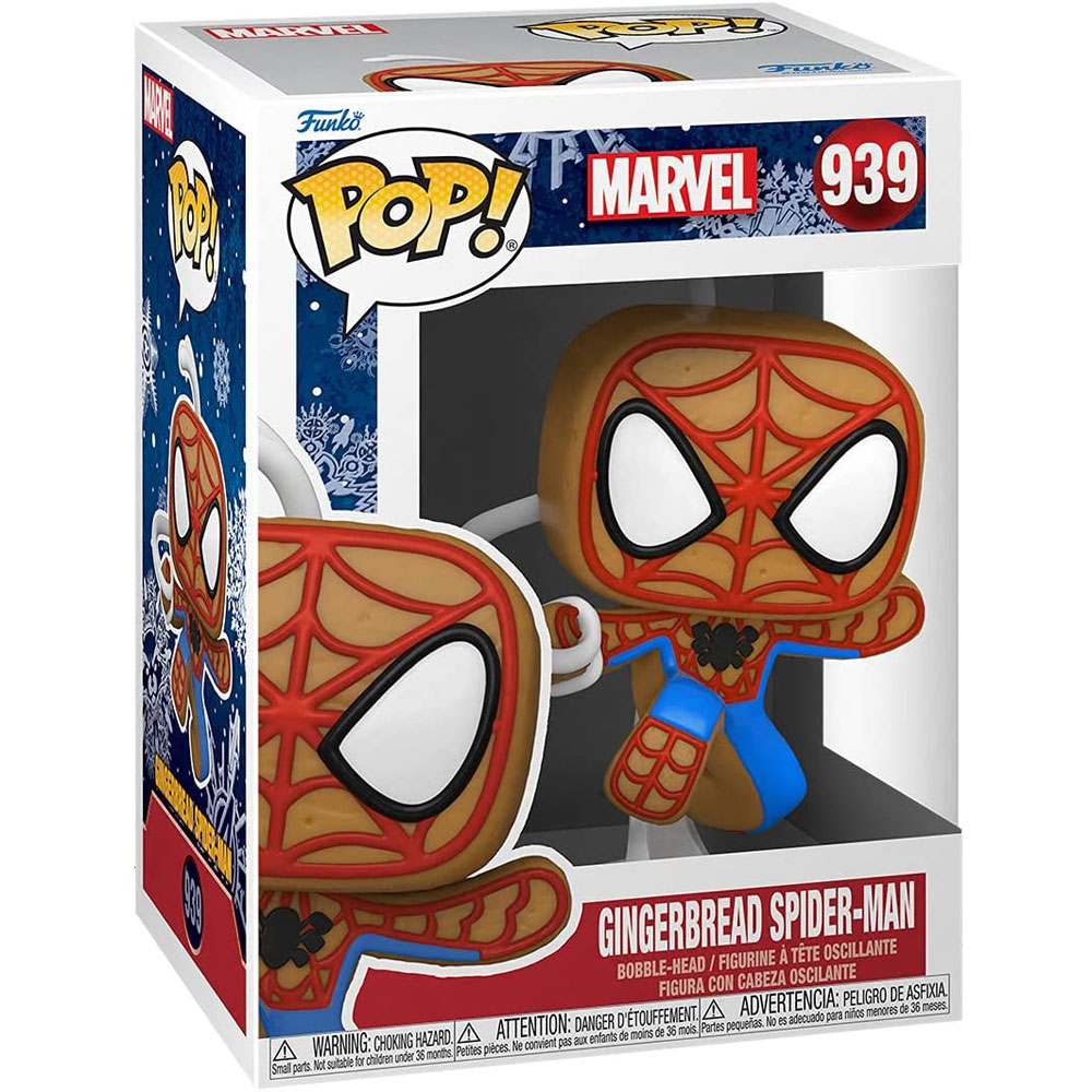 Funko POP! Marvel Holiday 2021 Vinyl Bobble Figure - GINGERBREAD SPIDER-MAN #939