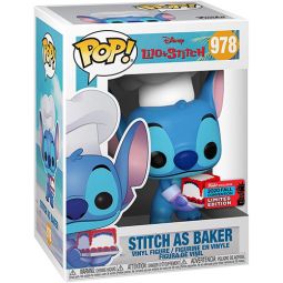 Funko POP! Disney Lilo & Stitch Vinyl Figure - STITCH AS BAKER #978 *Exclusive*