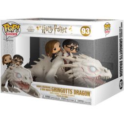 Funko POP! Rides Harry Potter Vinyl Figure - HARRY, HERMIONE & RON RIDING GRINGOTTS DRAGON #93