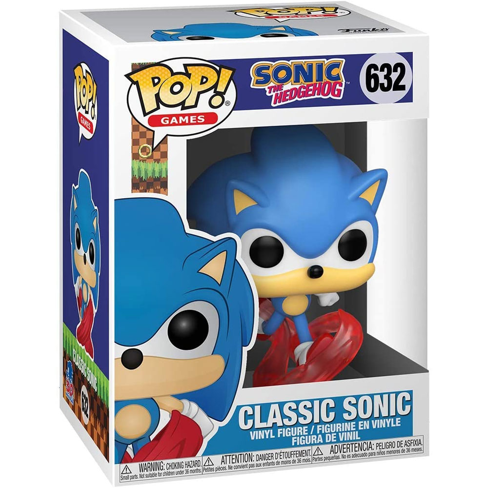 Sonic with Emerald Vinyl Figure Games: Sonic The Hedgehog Funko Pop Bundled with Pop BOX PROTECTOR CASE
