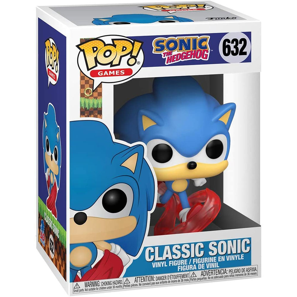 Funko POP! Games - Sonic the Hedgehog S3 Vinyl Figure - CLASSIC SONIC #632