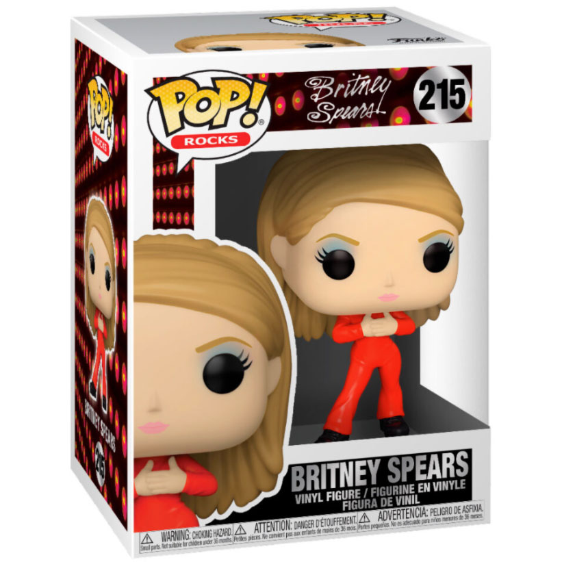 Funko POP! Rocks Vinyl Figure - BRITNEY SPEARS #215 (Red Catsuit - Oops I Did It Again)