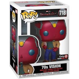 Funko POP! Marvel - Wandavision Vinyl Bobble Figure - VISION 70s #718 *Exclusive*