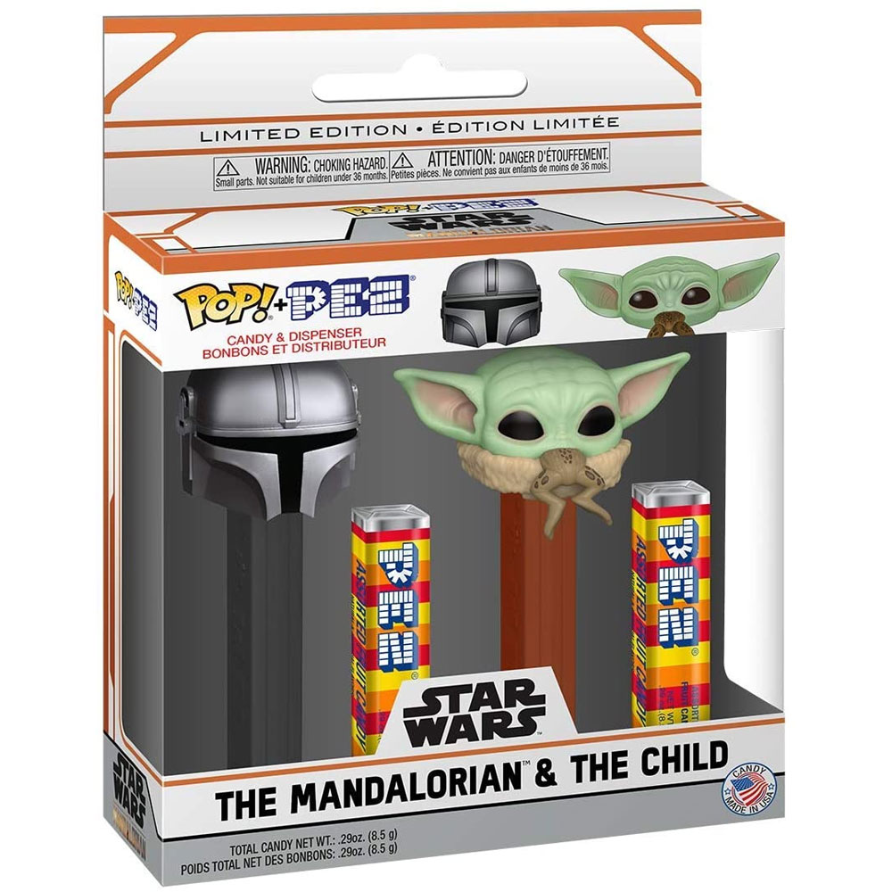 Pez Disney Star Wars The Mandalorian & The Child Candy Dispenser Funko Pop