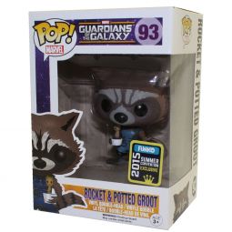 Funko POP! Guardians of the Galaxy Vol 2 - Vinyl Bobble-Head - ROCKET & POTTED GROOT #93 *Exclusive* Funko POP! Guardians of the Galaxy Vol 2 - Vinyl Bobble-Head - ROCKET & POTTED GROOT #93 *Exclusive*