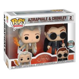 Funko POP! Television - Good Omens Vinyl Figures 2-Pack - AZIRAPHALE & CROWLEY w/ Wings (Ships TBD) Funko POP! Television - Good Omens Vinyl Figures 2-Pack - AZIRAPHALE & CROWLEY w/ Wings (Ships TBD)
