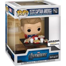 Funko POP! Deluxe Marvel Avengers Vinyl Figure - VICTORY SHAWARMA: CAPTAIN AMERICA #758 *Exclusive*