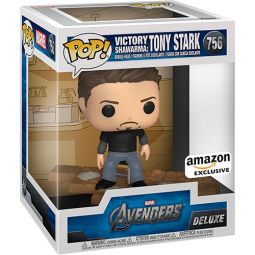 Funko POP! Deluxe Marvel Avengers Vinyl Bobble Figure - VICTORY SHAWARMA: TONY STARK #756 *EXCL*
