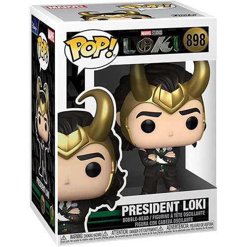 Funko POP! Marvel Studios Loki Vinyl Bobble Figure - PRESIDENT LOKI #898