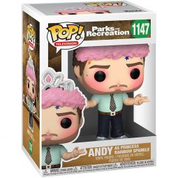 Funko POP! TV - Parks and Recreation S2 Vinyl Figure - ANDY as Princess Rainbow Sparkle #1147