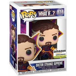 Funko POP! Marvel Studios What If? Vinyl Bobble Figure - DOCTOR STRANGE SUPREME [Glow] #874 *EXCL*