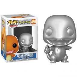 Funko POP! Games - Pokemon S8 Vinyl Figure - CHARMANDER (Metallic Silver) #455