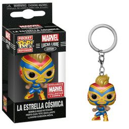 Funko Pocket POP! Figure Keychain - Marvel Lucha Libre - LA ESTRELLA COSMICA *Exclusive*
