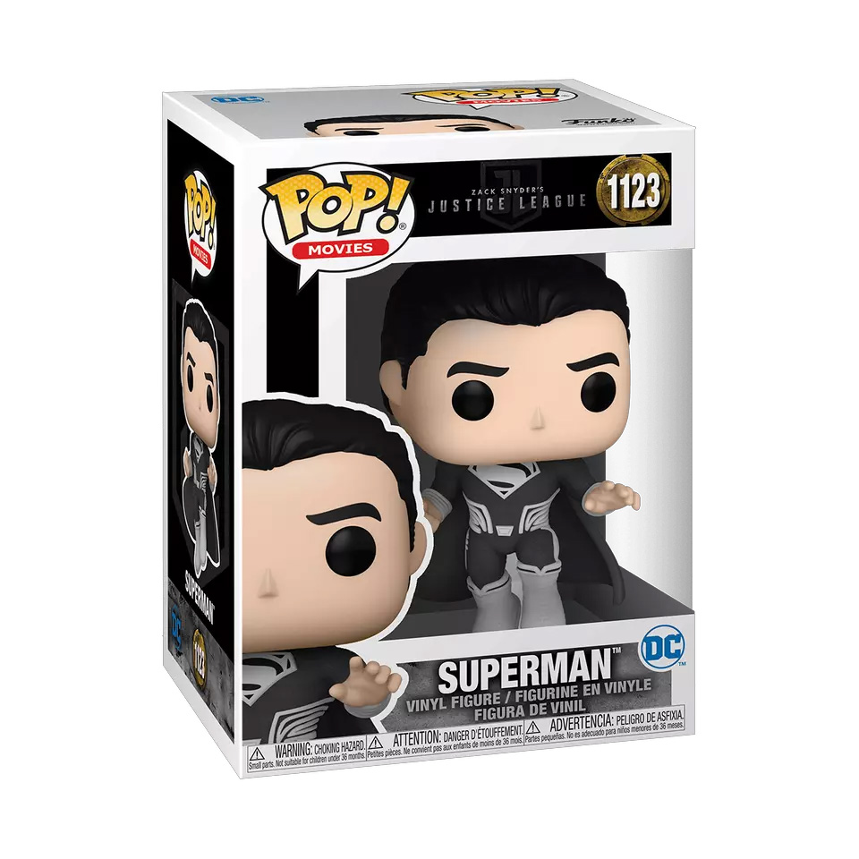 Funko POP! Movies The Justice League Vinyl Figure - SUPERMAN [Black Suit] #1123