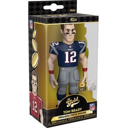 Funko Gold Premium Vinyl Figure - NFL - TOM BRADY (Blue New England Patriots Jersey)(5 inch) *CHASE*