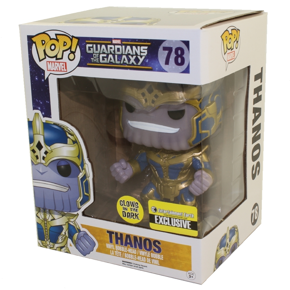 Funko POP! Guardians of the Galaxy - Vinyl Bobble - THANOS (Glow) #78 (Oversized - 6 in) *Exclusive*