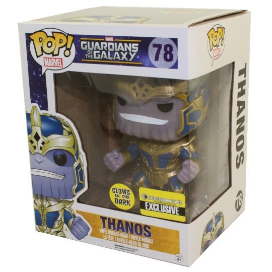 Zin Beurs koud Funko POP! Guardians of the Galaxy - Vinyl Bobble - THANOS (Glow) #78  (Oversized - 6 in) *Exclusive*: BBToyStore.com - Toys, Plush, Trading  Cards, Action Figures & Games online retail store shop sale