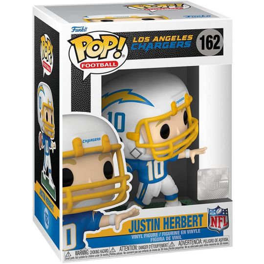 Funko POP! NFL Wave 8 Vinyl Figure - JUSTIN HERBERT (Los Angeles Chargers)  #162: BBToyStore.com - Toys, Plush, Trading Cards, Action Figures & Games  online retail store shop sale