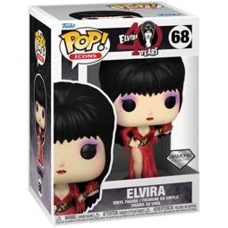 Funko POP! Television - Elvira: Mistress of the Dark Vinyl Figure - ELVIRA (Red Glitter Dress) #68