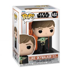 Funko POP! Star Wars Vinyl Bobble Figure - The Mandalorian S5 - LUKE SKYWALKER with GROGU #482