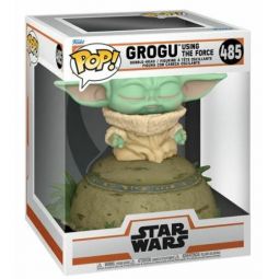 Funko POP! Deluxe Star Wars The Mandalorian Vinyl Bobble Figure - GROGU USING THE FORCE #485