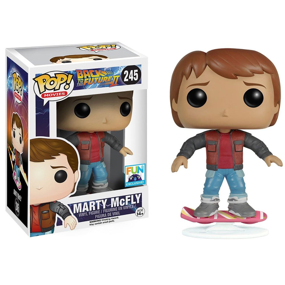 Funko POP! Movies - Vinyl Figure - Back to the Future II - MARTY MCFLY on Hoverboard (4 inch - Excl)