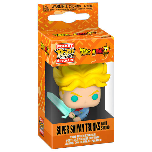 Funko Pocket POP! Keychain - Dragon Ball Super - SUPER SAIYAN TRUNKS WITH SWORD