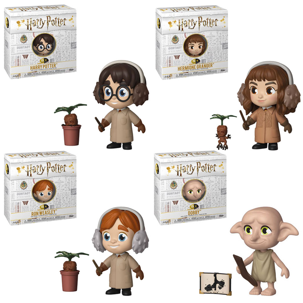 Funko 5 Star Vinyl Figures - Harry Potter S2 - SET OF 4 (Ron, Hermione, Dobby & Harry)