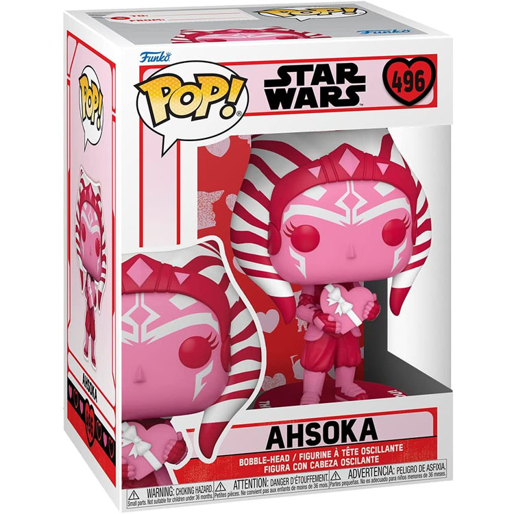 Funko POP! Star Wars Valentine's Day Vinyl Bobble Figure - AHSOKA #496