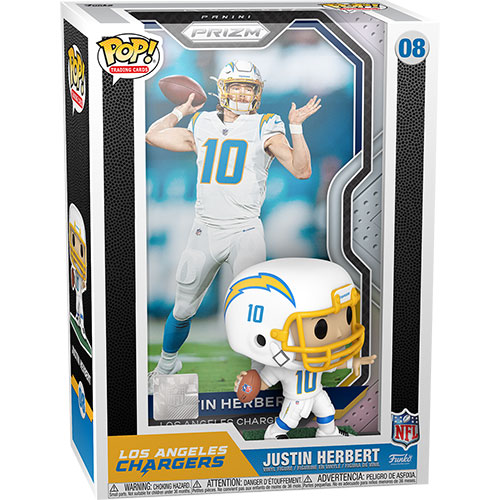 Funko POP! Trading Cards - NFL Vinyl Figure Set - JUSTIN HERBERT #08 (Los Angeles Chargers)