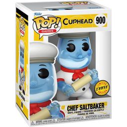 Funko POP! Games - Cuphead S3 Vinyl Figure - CHEF SALTBAKER w/ Rolling Pin #900 *CHASE*