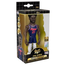 Funko Gold Premium Vinyl Figure - NBA W1 - JOEL EMBIID (Blue)(Philadelphia 76ers)(5 inch) *CHASE*