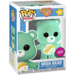 Funko POP! Animation - Care Bears 40th Anniversary Vinyl Figure - WISH BEAR (Flocked) #120 *CHASE*